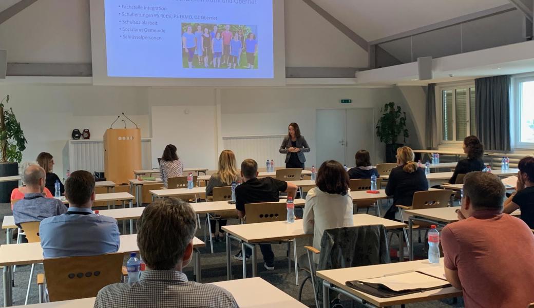 Präsentation Pilotprojekt "Lokale Schlüsselpersonen" vor kurzem in Rebstein.