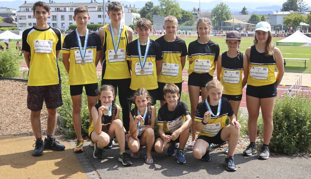Die Oberrieter Läuferinnen und Läufer überzeugten in Meilen.  Die Oberrieter Läuferinnen und Läufer überzeugten in Meilen.
