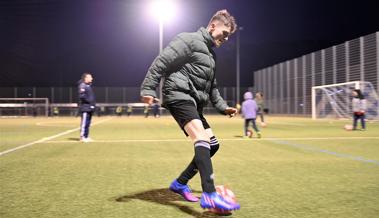 Erstes Training des Plusport-Fussballteams