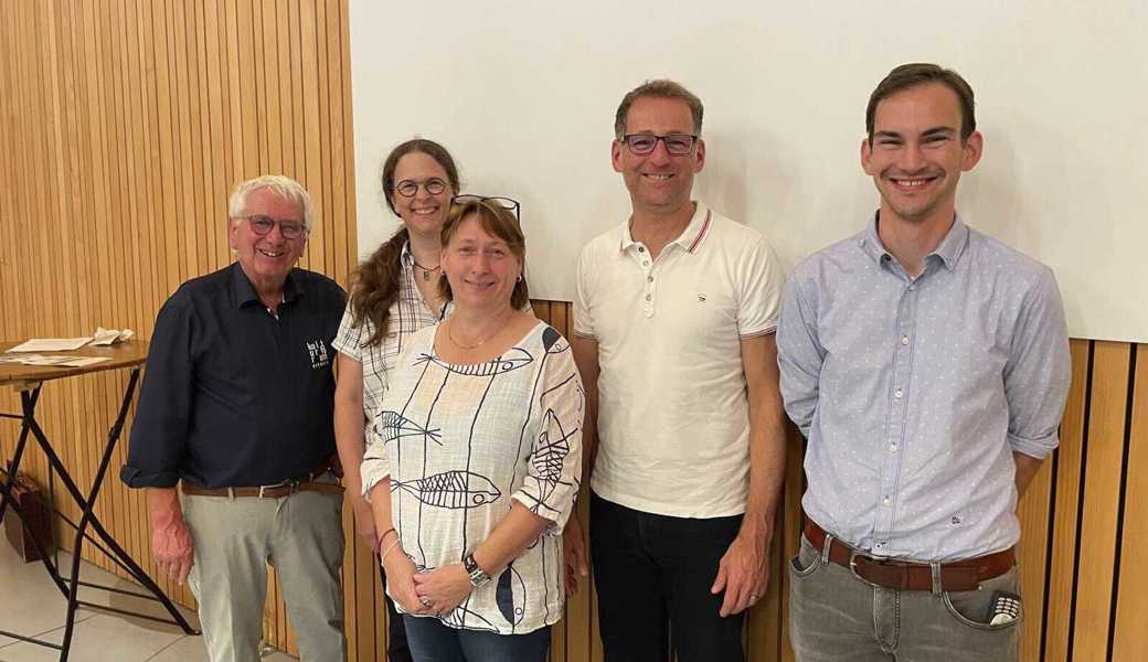 Prägten die Hauptversammlung 2024: (v. l.) Präsident Beda Germann, Barbara Damaschke, Kathleen Köhler, Michael Tiziani und Pascal Zeller. 