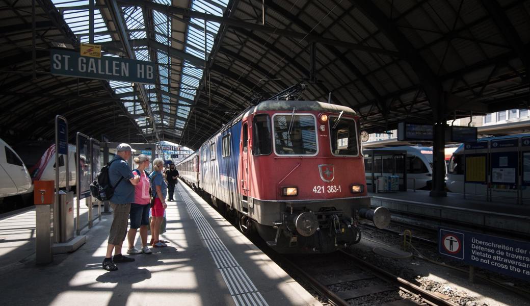 Noch weit entfernt vom Stundentakt: Heute fährt der Eurocity dreimal täglich von St. Gallen nach München. 