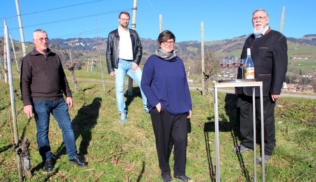 Jacques Sinz, Cornel Fuchs, Judith Schmidheiny, Urs Scheiwiler (von links).