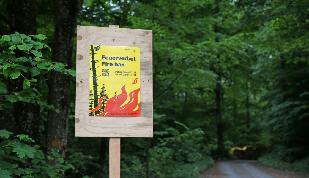 Lage hat sich wieder verschärft: bedingtes Feuerverbot im Wald und in Waldesnähe