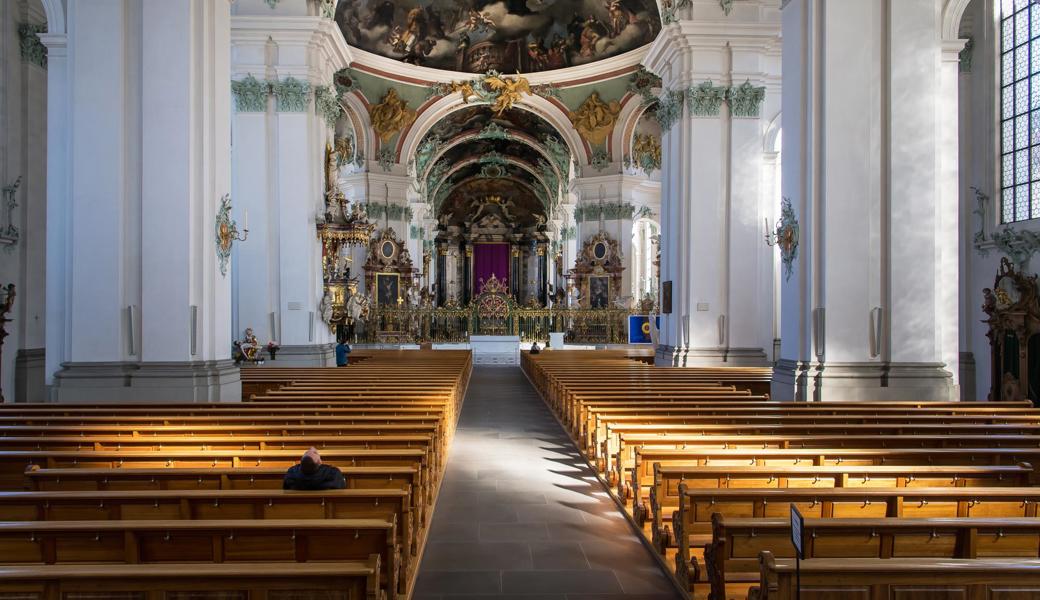 Jeden Tag wird ein Gottesdienst aus der Kathedrale übertragen.