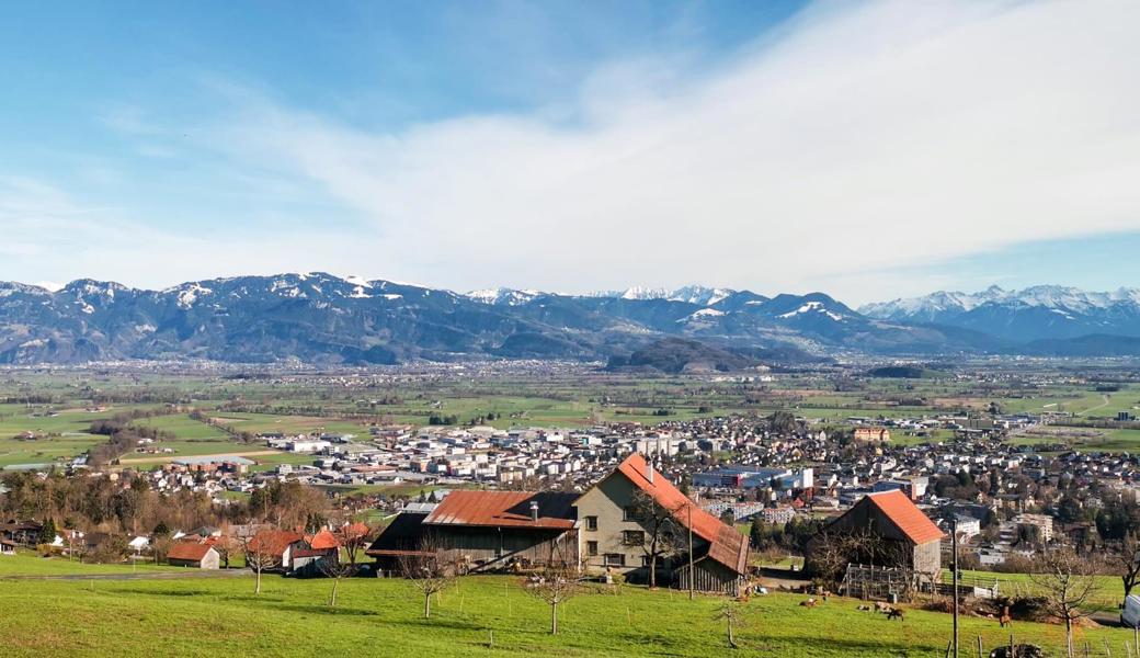 Blick auf Altstätten - unter anderem.