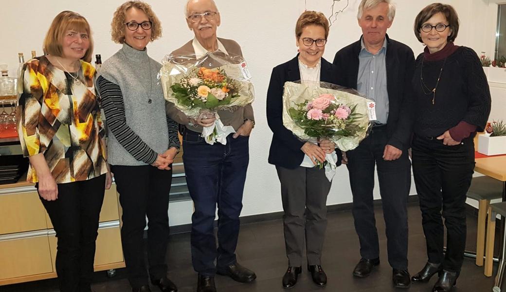 An der HV (von links): Regina Gleinser, Magdalena Eggenberger, Pius Böni, Dagmar Marxgut, Hanspeter Bosshard, Lucia Signer.