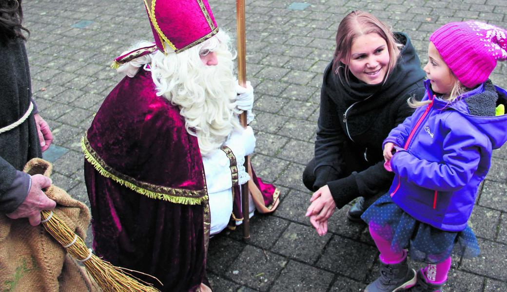 Neu in diesem Jahr: Klaus und Schmutzli kamen zu Besuch.