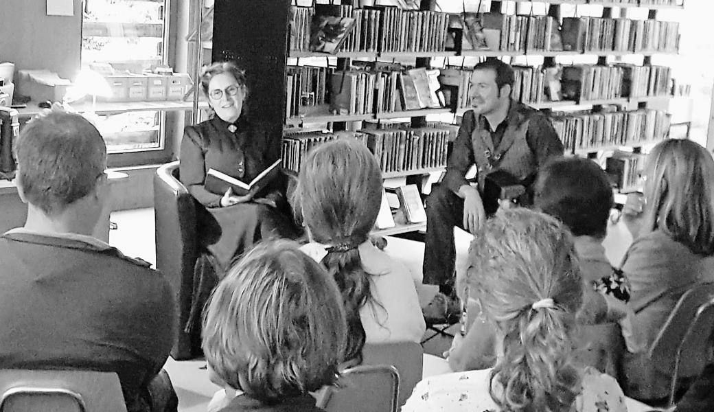 Gelungene Lesung mit Rita Breu in der Bibliothek. Bild: pd