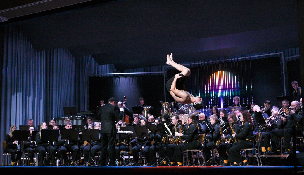 Der Musikverein Harmonie Oberriet bot seinem Publikum ein Abend mit vielen Höhenflügen