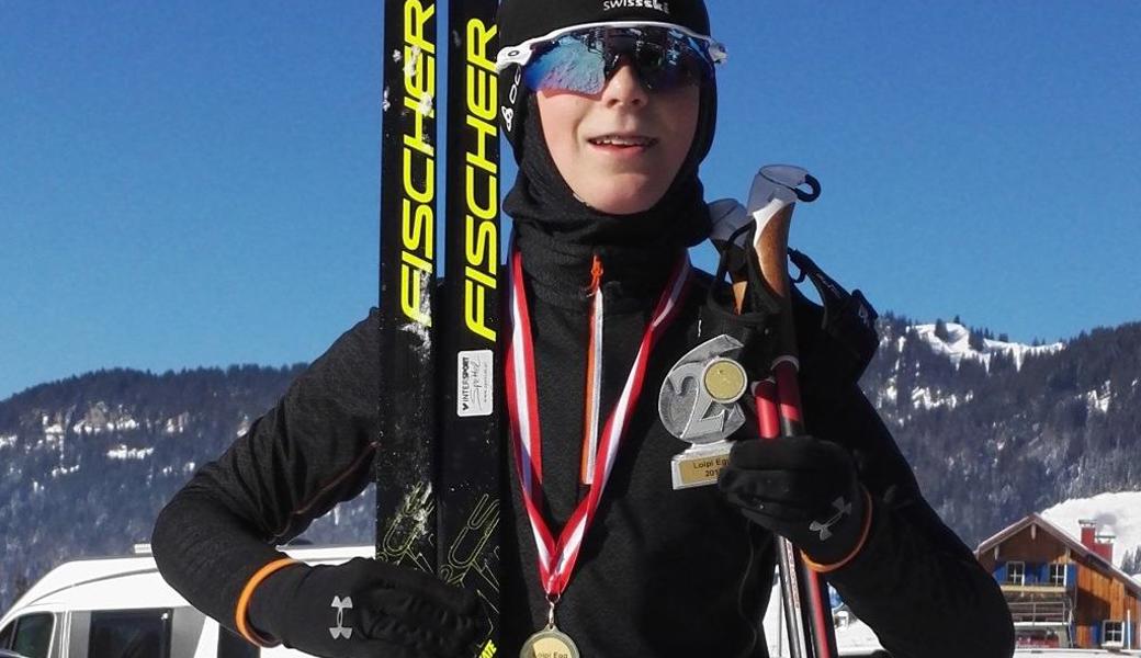 Leidenschaftlicher Biathlet: Der 13-jährige Luca Sacher aus Widnau.