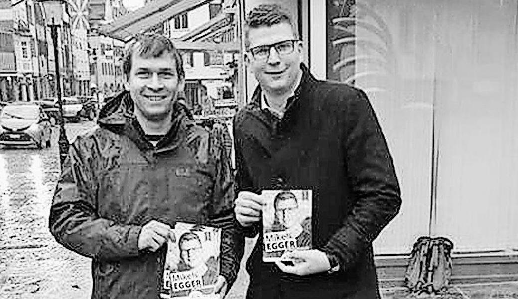 Marcel Adolf und Mike Egger (v.l.) Bild: pd