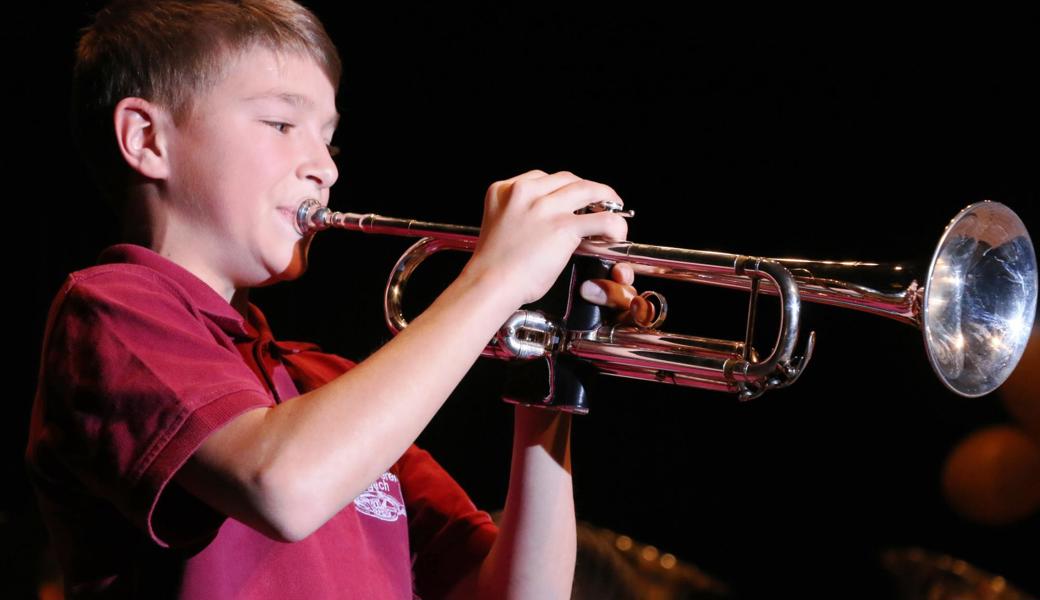 Der zwölfjährige Nathanael Suntinger blies ein herrliches Solo.