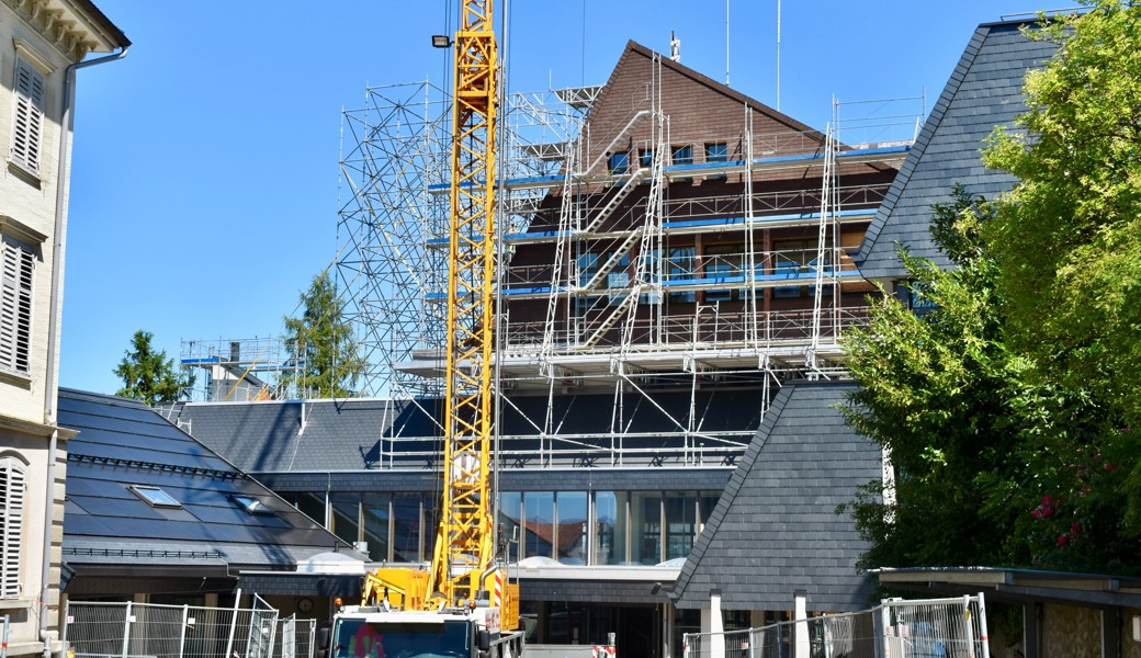 Mit Seesicht: Bauarbeiten an der grössten Anlage der Gemeinde gehen in den Endspurt