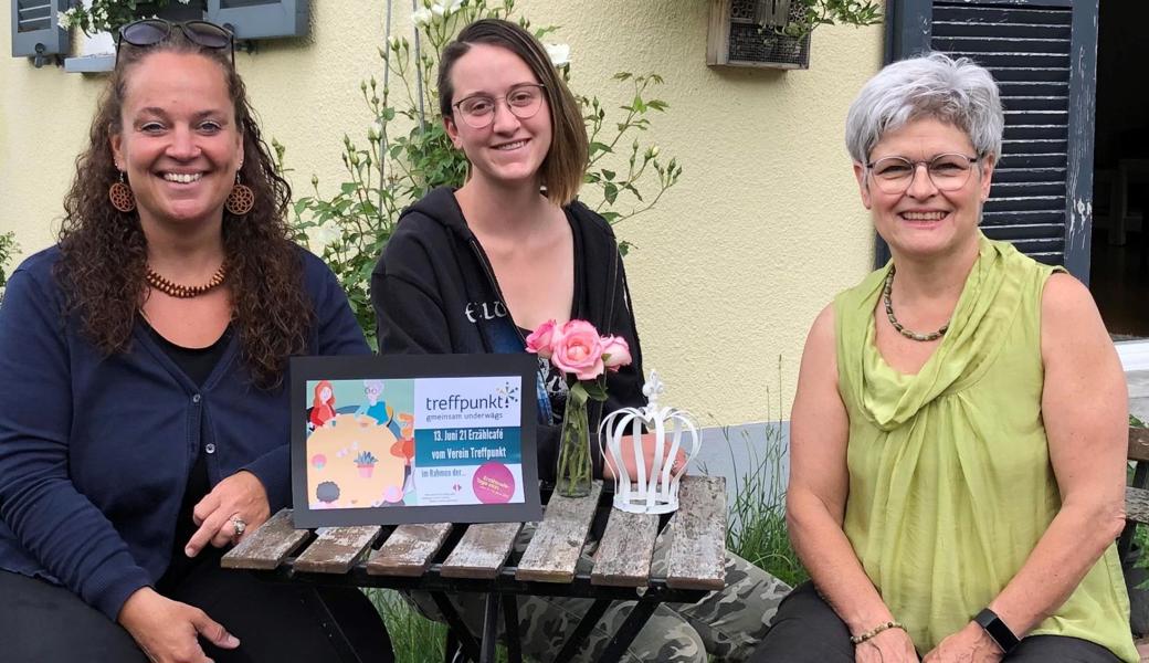 Organisatorinnen des Erzählcafés (v.l.): Martina Haller, Anna Küng und Martina Stieger.