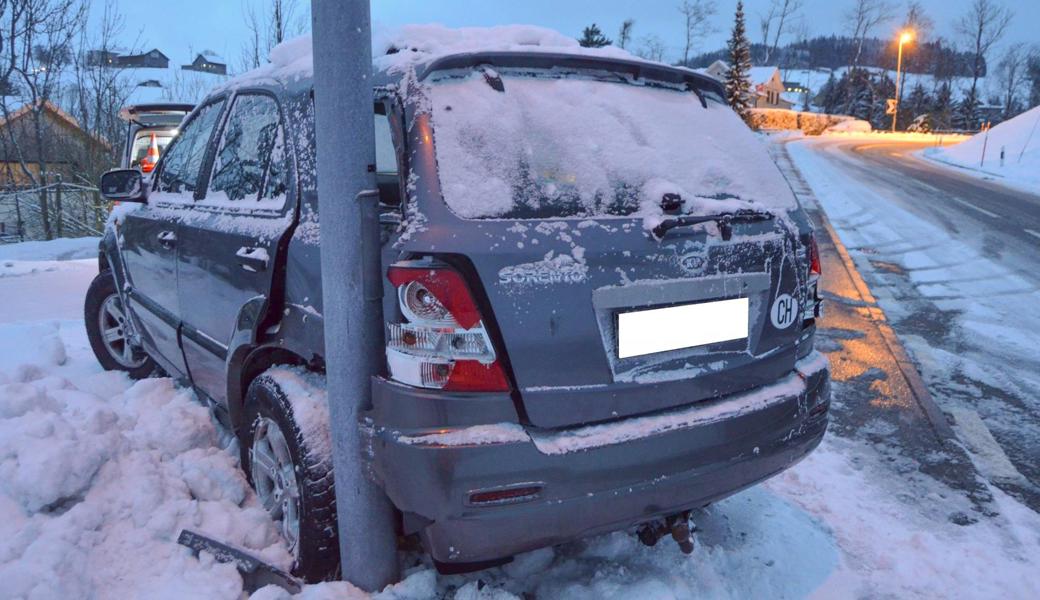 Der Wintereinbruch führte in Appenzell Ausserrhoden zu mehreren Unfällen.