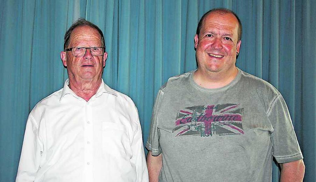 Präsident Martin Frei (l.) und der neue Kassier Michael Weder. 