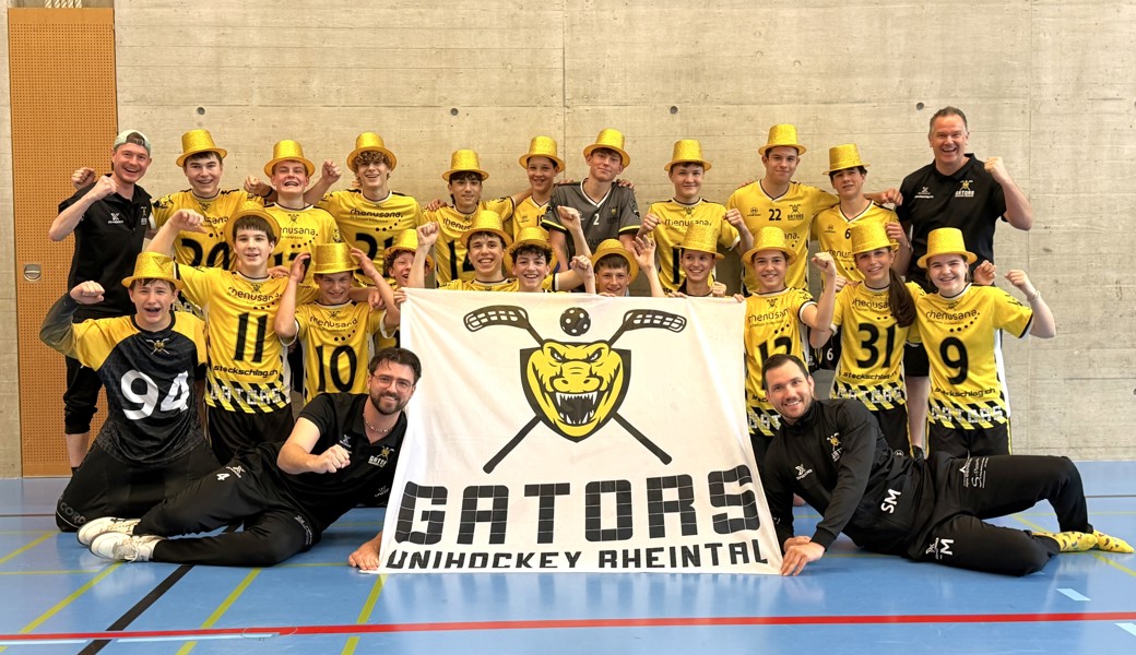 Die U16 der Rheintal Gators steigt in die zweithöchste Liga auf