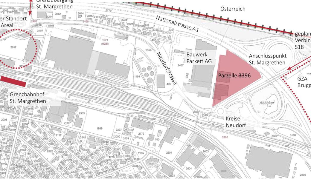 Sobald das neue Zentrum in Betrieb ist, wird die Zollabfertigung beim Sieber-Areal eingestellt.