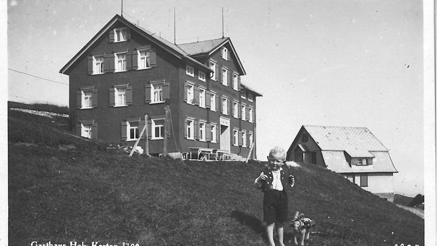 Bis 1964 erreichte man das Gasthaus nur zu Fuss.