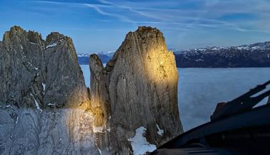 Rega birgt zwei verunfallte Kletterer aus Felswand am sechsten Kreuzberg