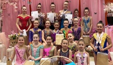 Mehrere Podestplätze für RG Diepoldsau-Schmitter am Frühlingscup in Domat-Ems