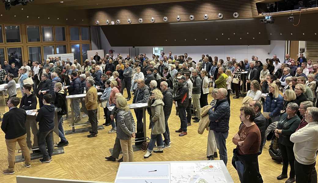 Das Interesse an den (noch vagen) Widnauer Zentrumsgestaltungsideen war beachtlich.