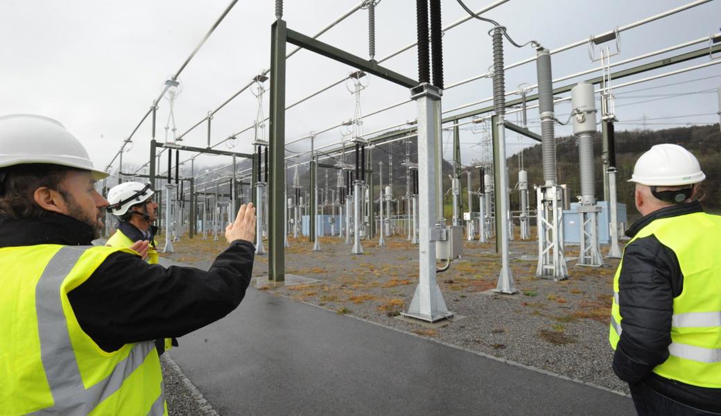 Im Swissgrid-Unterwerk bei Rüthi.