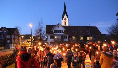 In Kriessern brannten nur die Fackeln