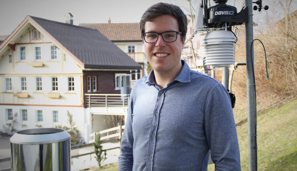 Lukas Lehner aus Widnau  arbeitet bei MeteoGroup in Appenzell - bis 2019 als Meteorologe, heute als Projektleiter.