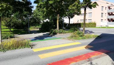 Auch in Widnau gibt es einen Regenbogen-Fussgängerstreifen