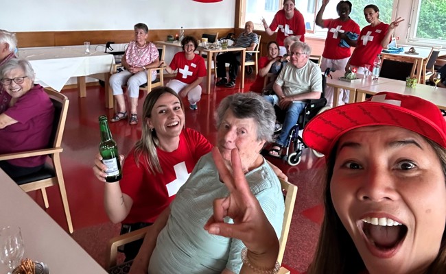 Altersheim im EM-Fieber