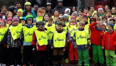 280 Kinder im Kurs des Skiclubs Kamor