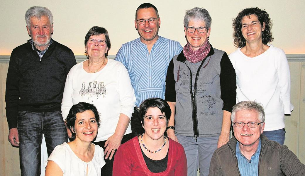 Die Fleissigsten (hinten, v. l.): Kuno Kobelt, Monika Kessler, Paul Hungerbühler, Patricia Jüstrich, Sandra Kobelt; (vorne, v. l.): Kerstin Kobelt, Leslie Etter, Jonathan Walt.Bild: pd Die Fleissigsten (hinten, v. l.): Kuno Kobelt, Monika Kessler, Paul Hungerbühler, Patricia Jüstrich, Sandra Kobelt; (vorne, v. l.): Kerstin Kobelt, Leslie Etter, Jonathan Walt.Bild: pd