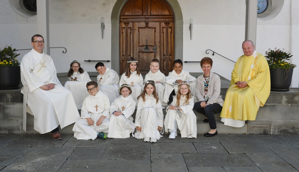Erstkommunion: neun Kinder empfingen erstmals die Eucharistie