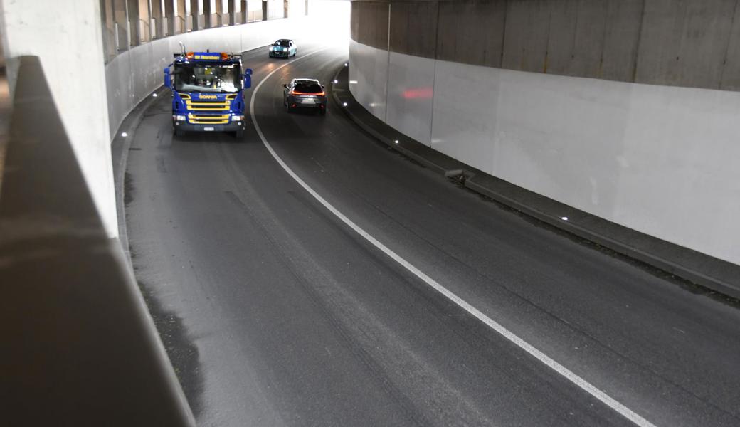 Die Beleuchtung in der SBB-Unterführung ist neu einem Tunnel gleichgestellt.