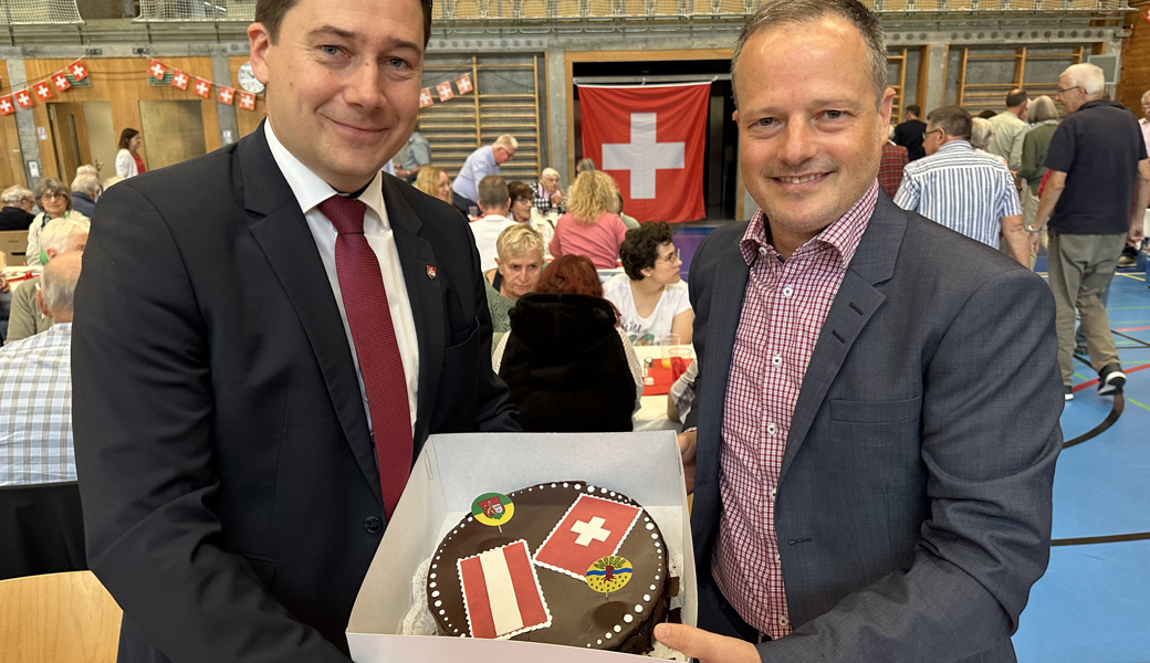 Lustenauer Bürgermeister hält die Festrede: Ein Zeichen der Verbundenheit