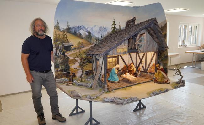 Gardisten blicken an Weihnachten auf den Alpstein