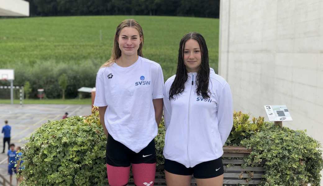 Janine Schelling (links) und Riana Waldburger traten an den Schweizer Meisterschaften in Sursee letztmals für den SV St. Gallen-Wittenbach an. 