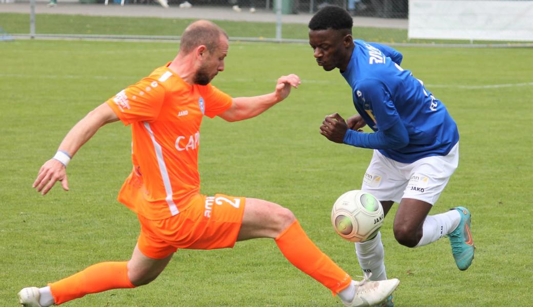 Widnaus formstarker Flügel Helmar Andrade (rechts) wirbelte auch gegen Calcio Kreuzlingen wieder.