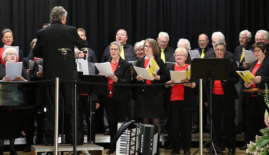 Die «Stimmen vom Rhein» und der Männerchor Altstätten vereinten sich während des Konzerts auch zu einem harmonierenden Gesamtchor.