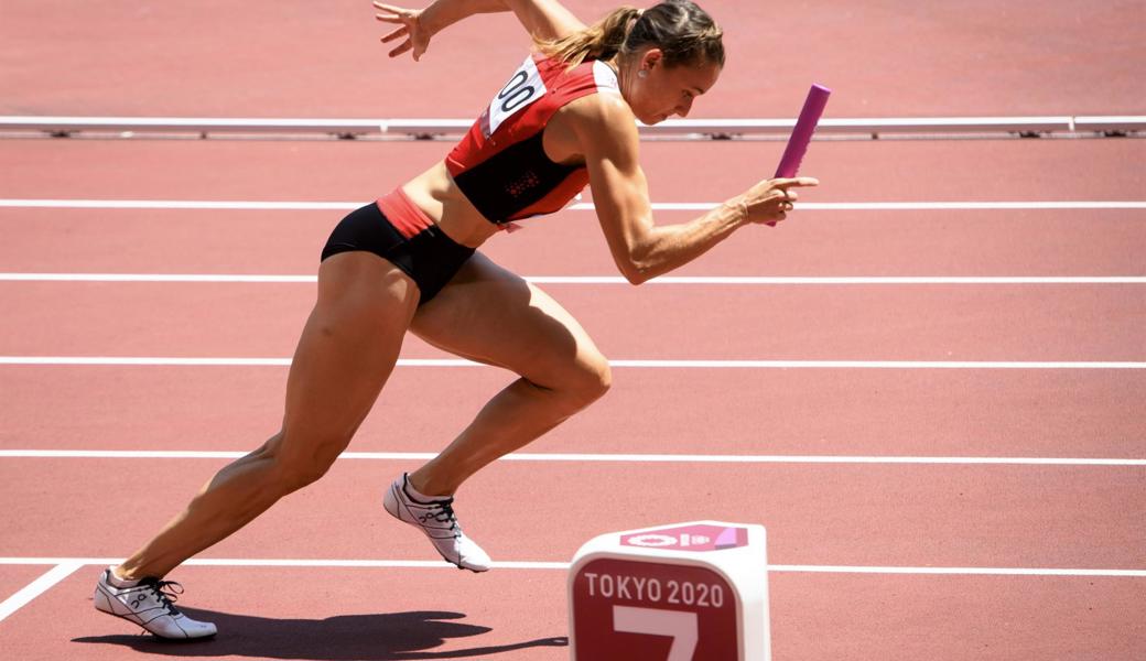Riccarda Dietsche gehörte zur Schweizer Sprintstaffel, die sich erstmals für den Olympia-Final qualifizierte.