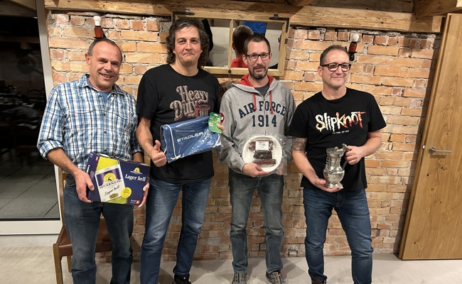 Beim Absenden kürte der Militärschützenverein seine Gewinner