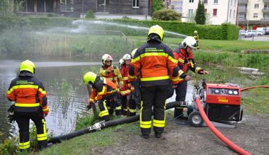 Damit das Wasser beim Einsatz nicht knapp wird