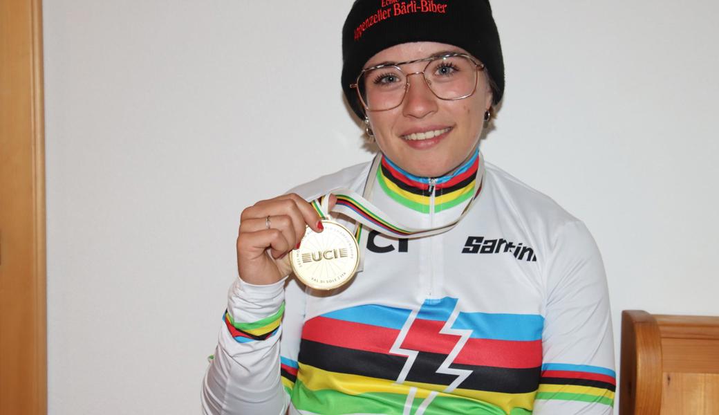 WM-Gold in der Disziplin E-Mountainbike trägt Früchte: Nicole Göldi konnte ihren ersten Profivertrag unterschreiben.