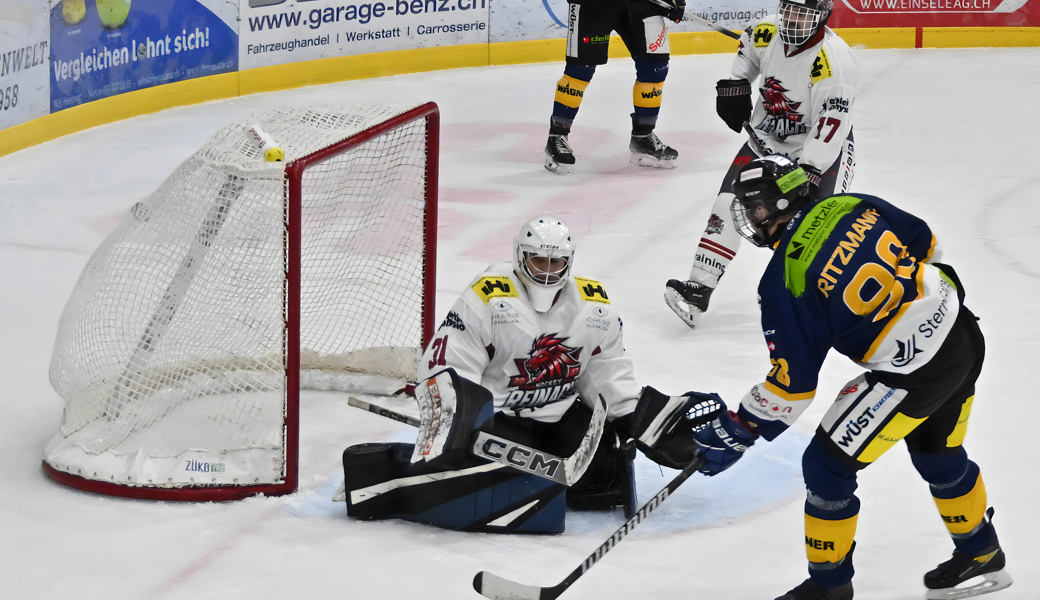 Späte Tore: Der SC Rheintal siegt gegen die Reinach Lions 2:1 in der Overtime
