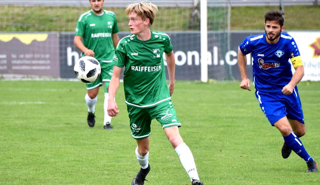 Luc Sonderegger gehört zu den Jungen, die beim FC Rebstein mächtig Furore machten.