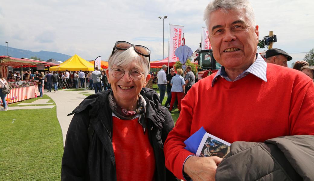 Der St.Galler alt Regierungsrat und Ehrengast Anton Grüninger mit Gattin Hildegard.