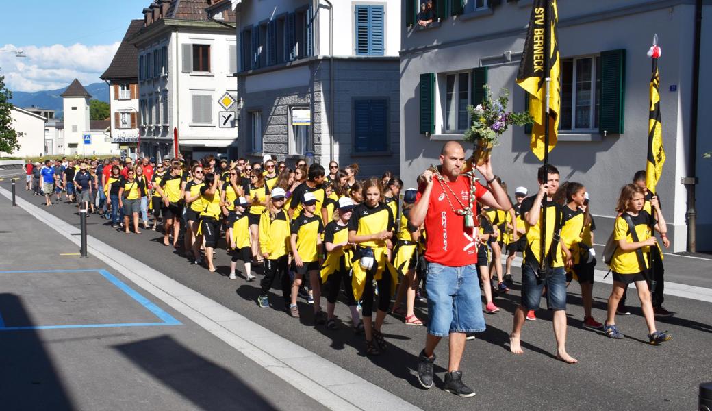 Auch in Berneck gab es einen grossen Empfang.