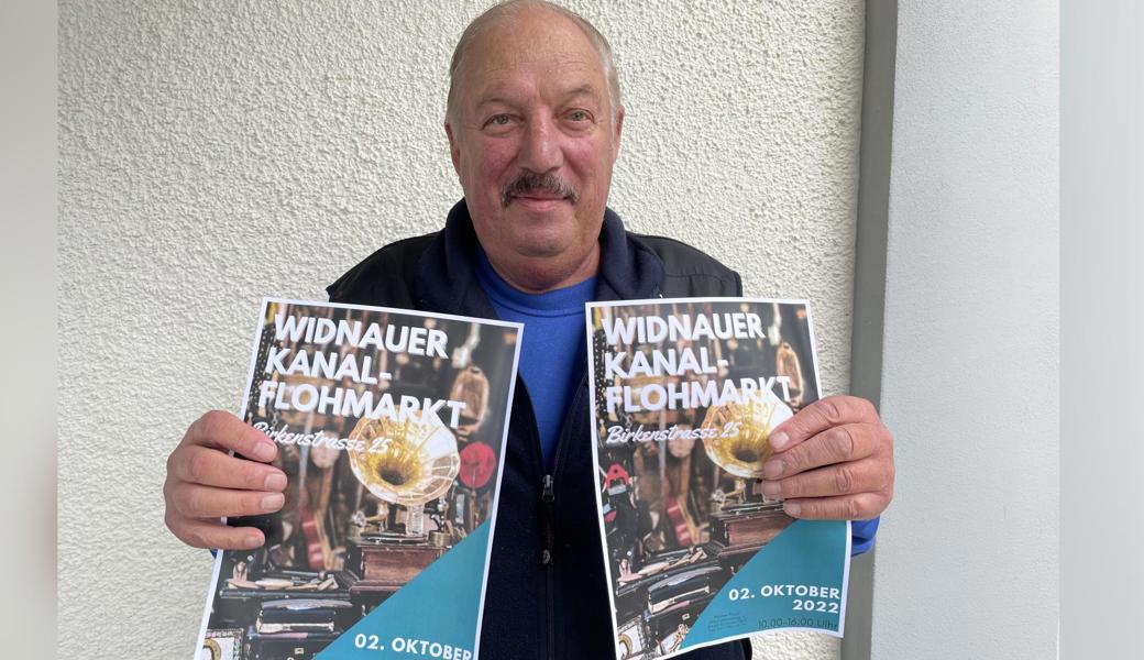 Paul Hutter hat den ersten Kanalflohmarkt organisiert.