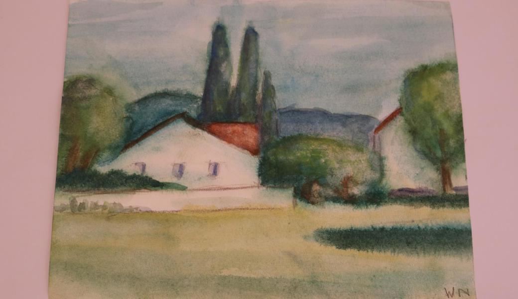 Werner Niederhauser malt kunstvolle Aquarelle. 